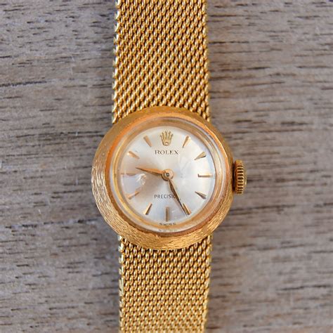 vintage 18k gold ladies watch